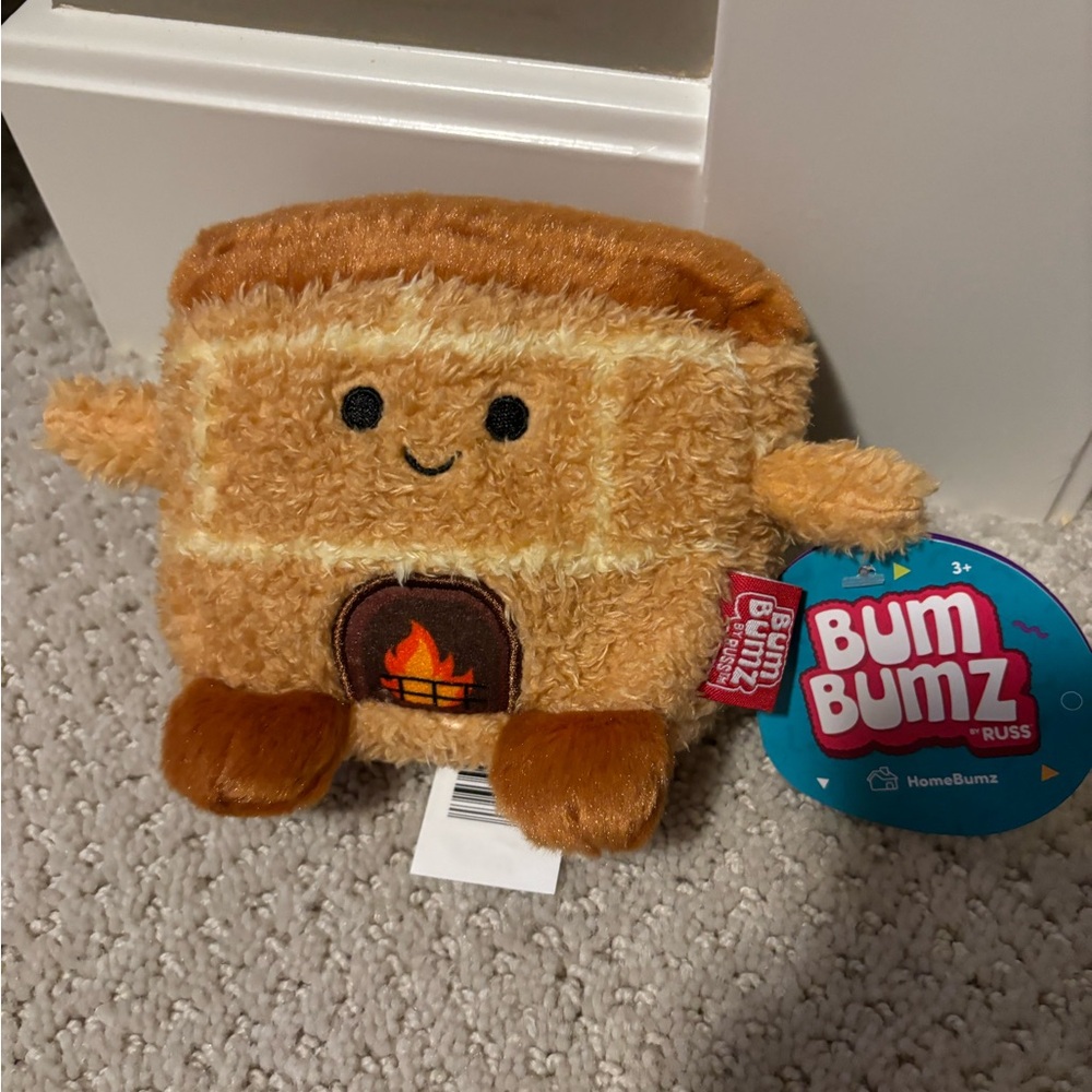 Bum bumz mini fireplace 4” Bnwt Francis